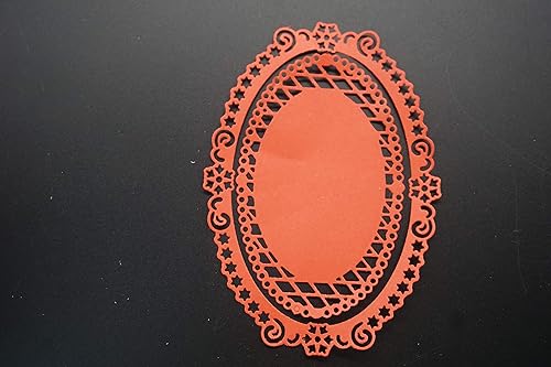 Miniatura 5 de Troqueles geométricos de corte de metal, marco de fondo circular, plantilla de grabado en relieve, troqueles para hacer tarjetas, álbumes de