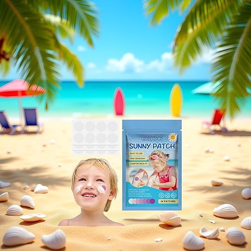 Miniatura 5 de 24 calcomanías UV para protector solar, calcomanías de crema solar para volver a aplicar, calcomanías de detección UV impermeables, recordatorio de