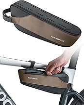 ROCKBROS Borsa Telaio Bici, Borsa Tubo Inferiore, Borsello Triangolo Bicicletta, Grande Capacità, Adatto per MTB, Bici da Corsa, Gravel, Facile Installazione, 3 Modalità
