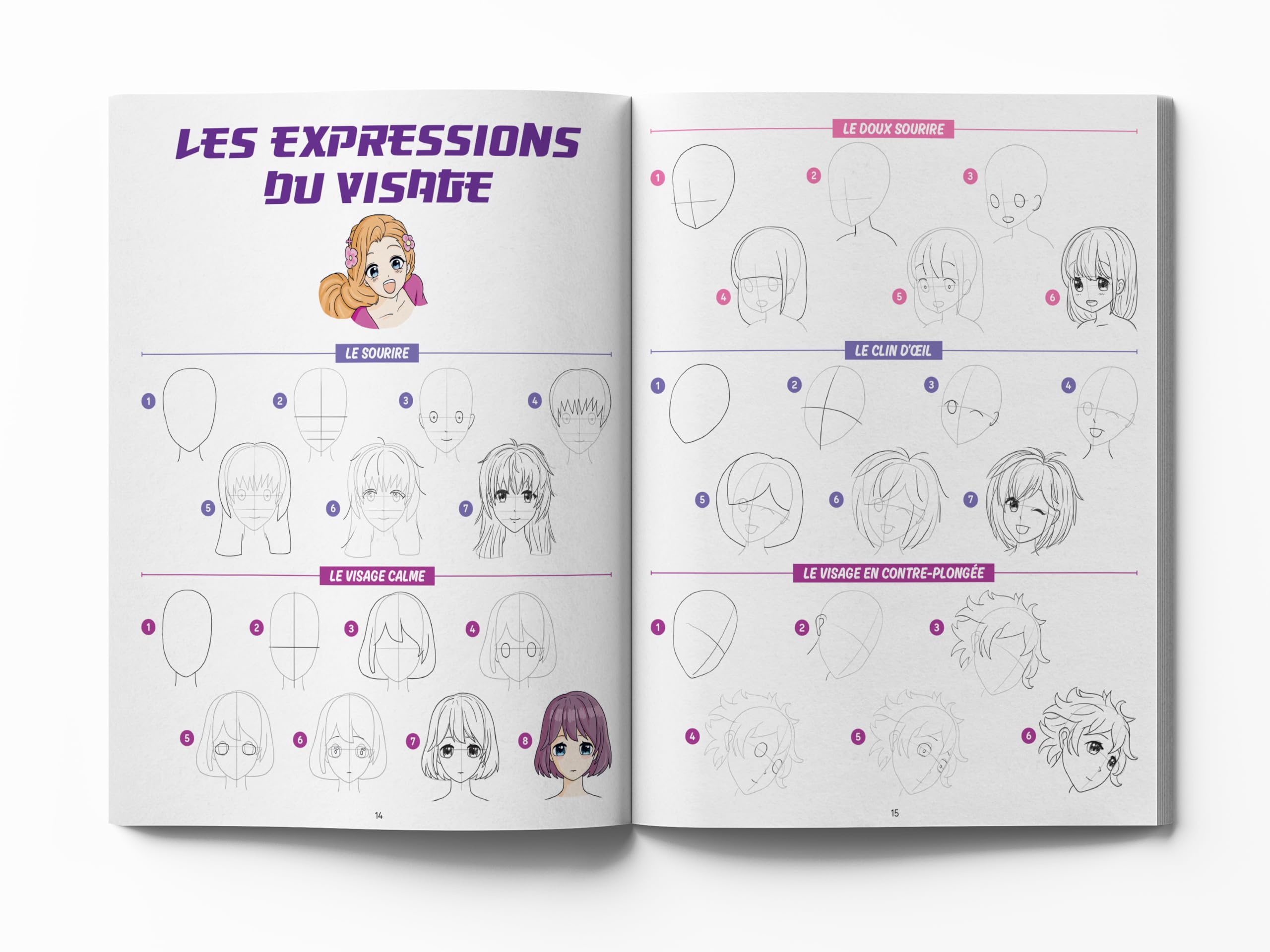 1000 modèles ultra-simples à dessiner en pas à pas – Manga