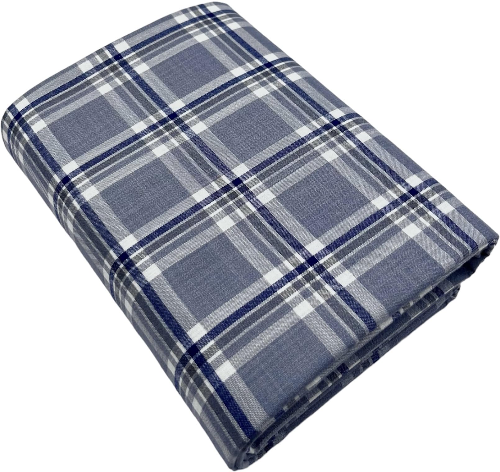 Unstitched Checkered Shirt Fabric for Men - Cotton Blend Material - 2.35M Shirt & 3M Kurta Piece Cloth (Free Size)-image-29