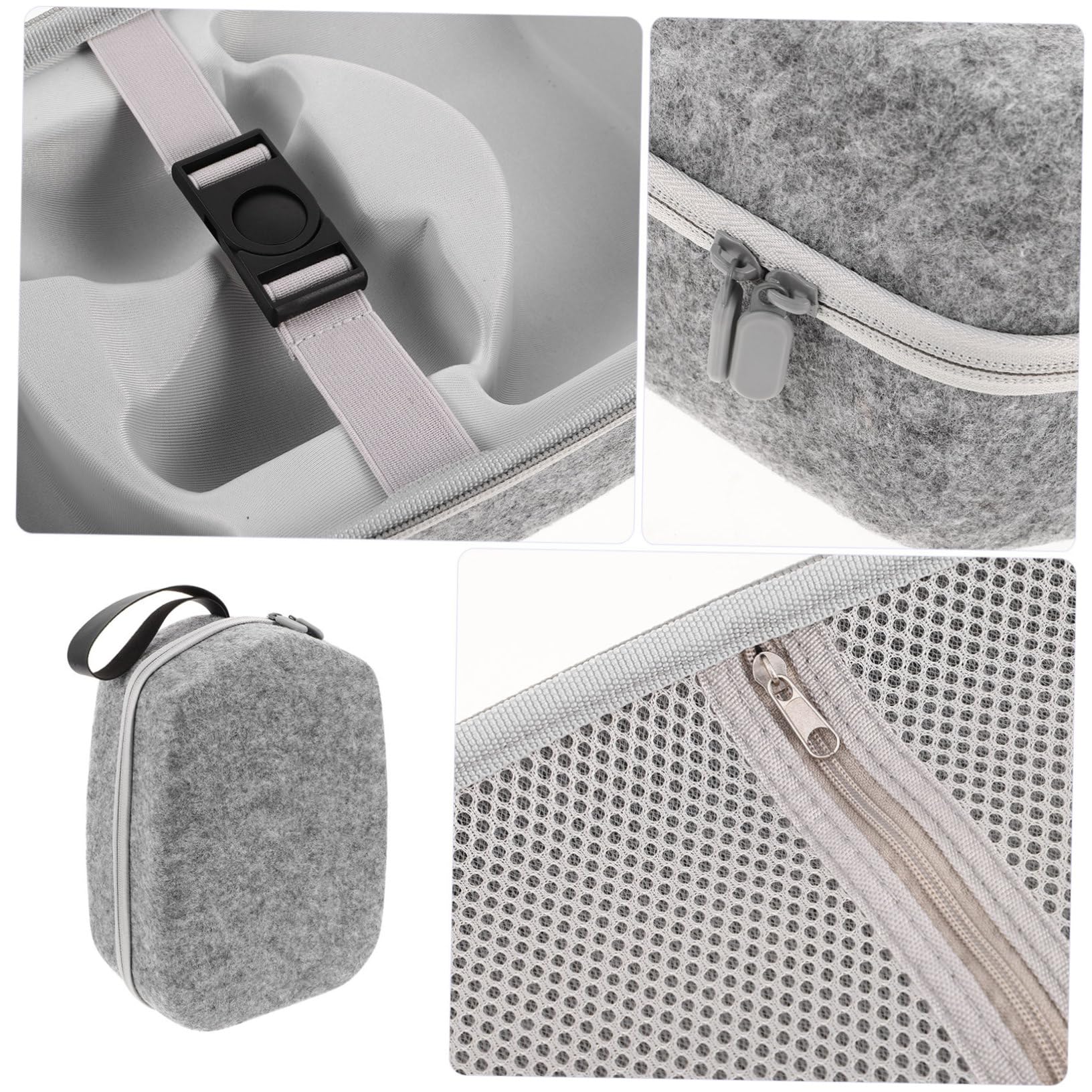 Operitacx Custodia Protettiva in Feltro per Occhiali Vr Borsa da Viaggio con Maniglia Custodia Antiurto per Occhiali Vr Compatibile con Oculus Borsa Portatile
