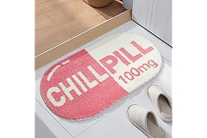 Microfiber Plush Chill Vibes Rug: Plush Comfort, Absorbent Versatility