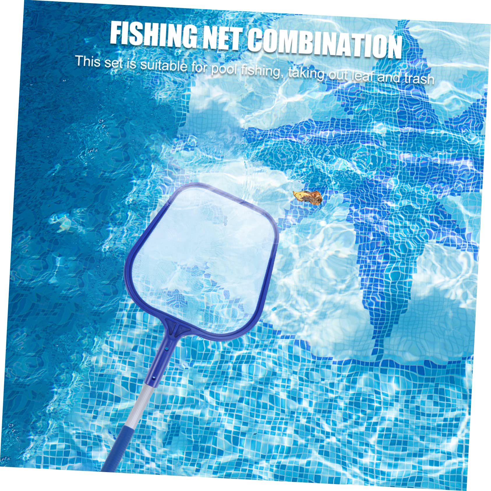 Toddmomy 2ensembles Épuisette De Nettoyage De Piscine avec Aluminium Skimmer pour Débris Déchets Flottants pour Et Spas