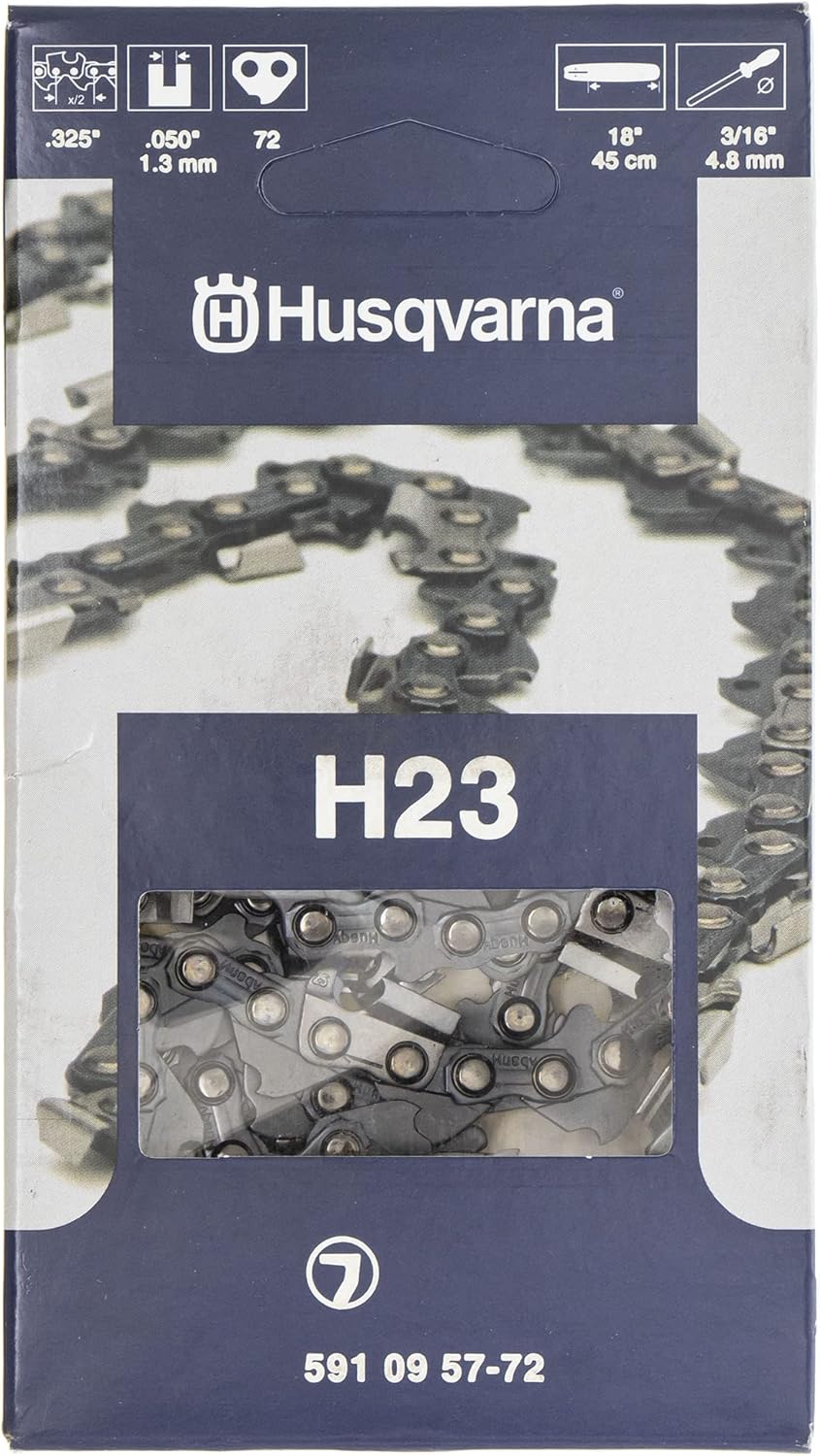 Husqvarna OEM 18" Chain, H23-72 dl.325".050"