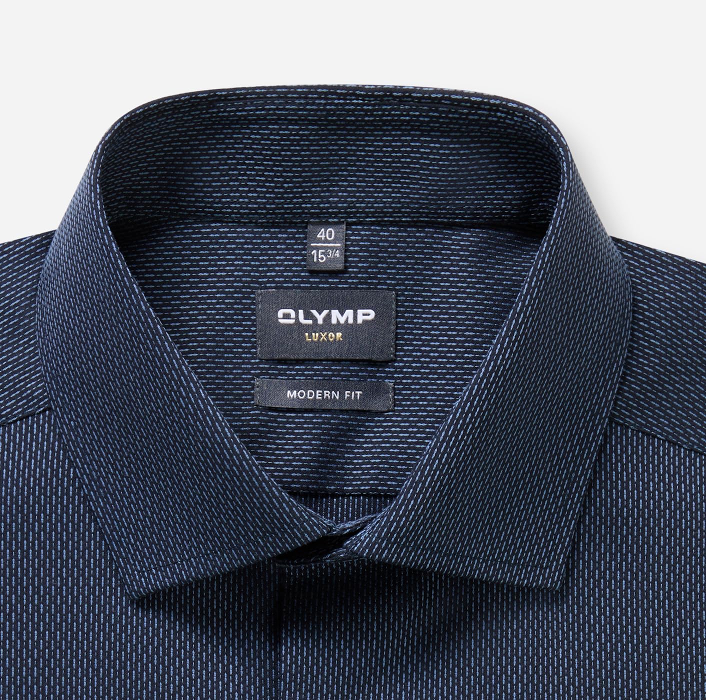 OLYMP Herren Oberhemd Langarm 128414,Einfarbig,470 Modern Fit 26,Global Kent