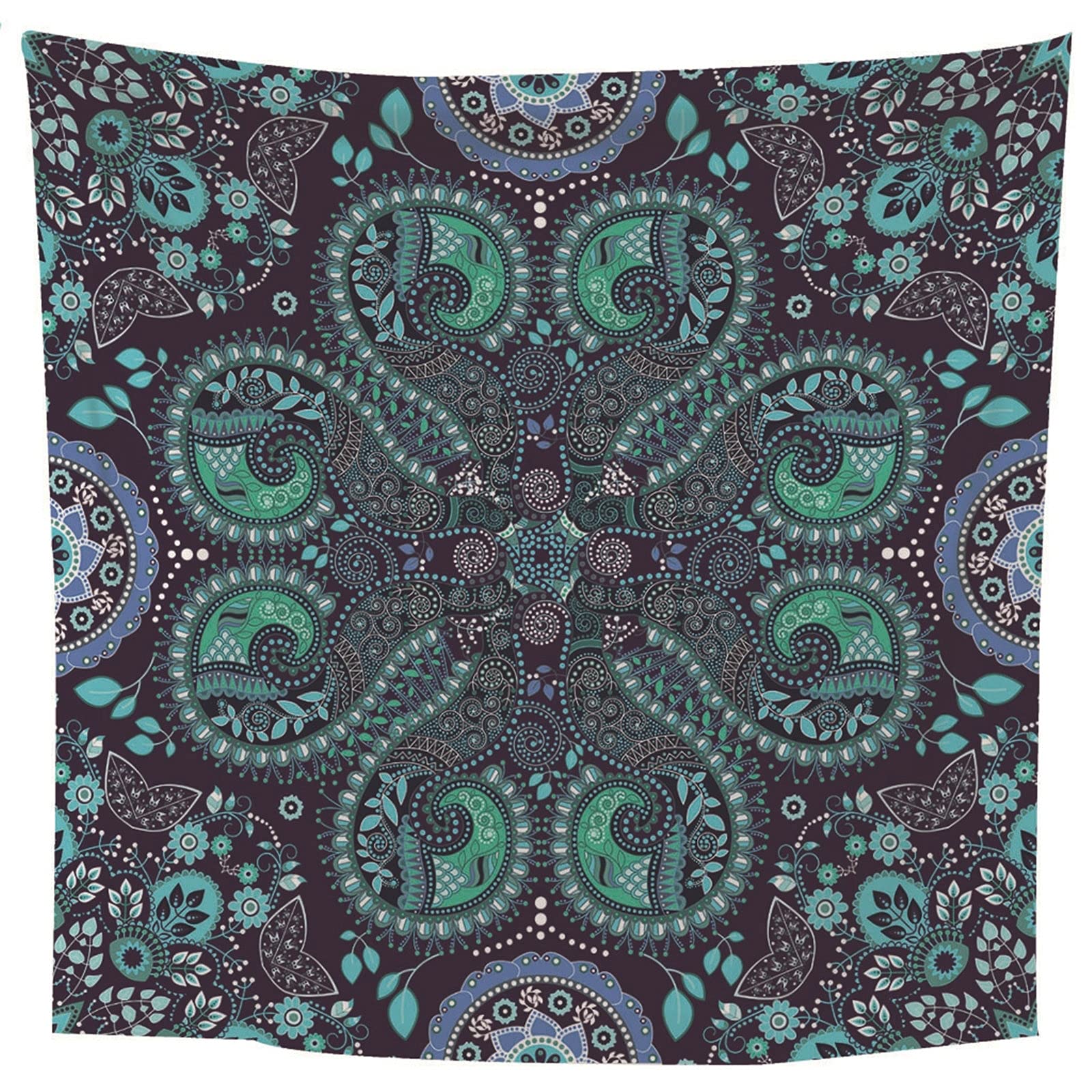 Aeici Arazzo 3D da parete, decorazione per la casa, soggiorno, mandala a tema per camera da letto, dormitorio (240 x 220 cm)