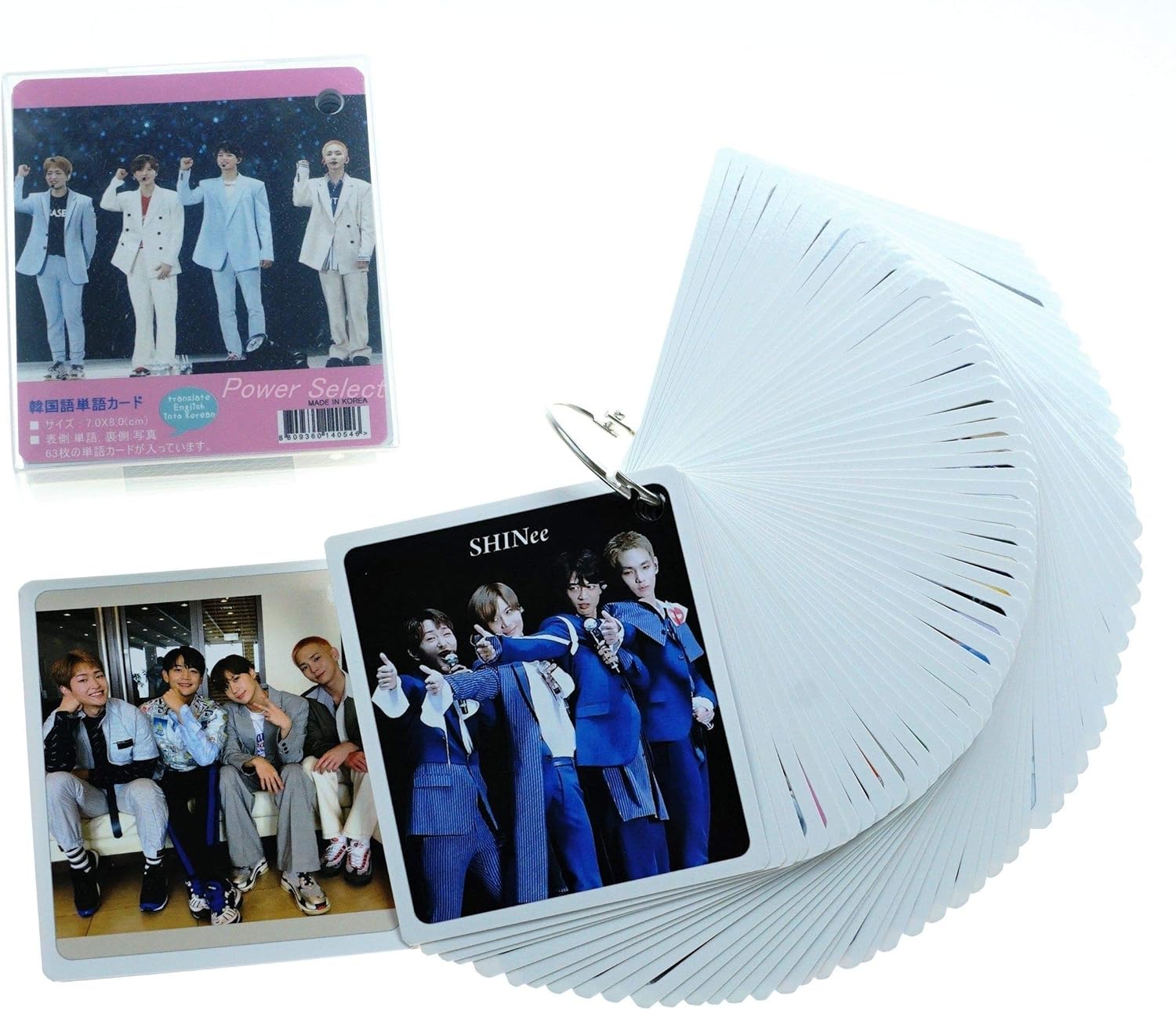 Amazon Shinee シャイニー 韓国語 単語 カード 63枚入 ステキな写真と韓国語学習 ケース付 アイドル 芸能人グッズ 通販 Amazon Shinee シャイニー 韓国語 単語 カード 63枚入 ステキな写真と韓国語学習 ケース付 アイドル 芸能人グッズ 通販