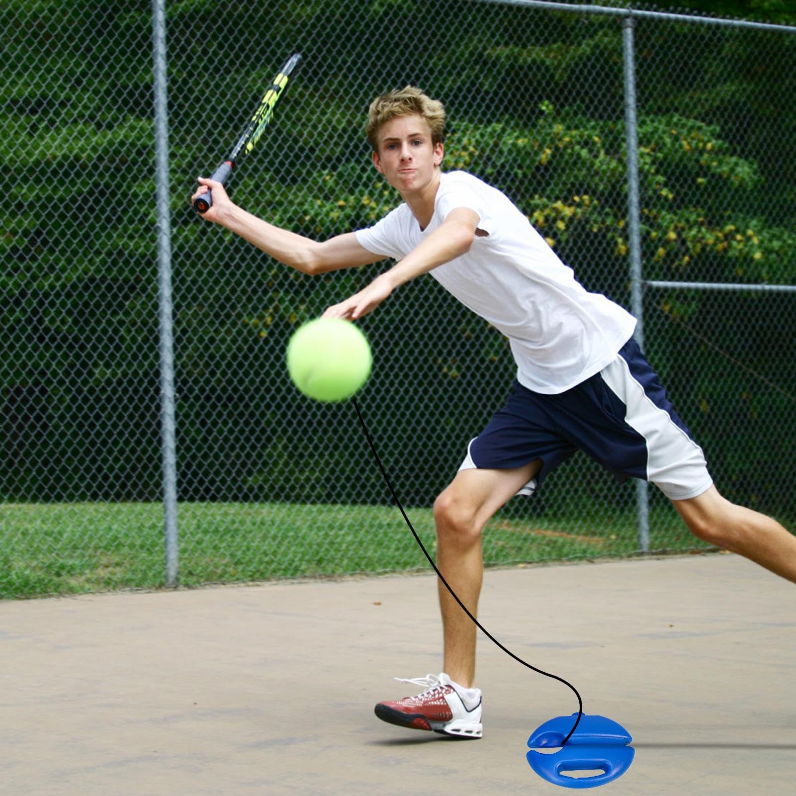 Générique Tennis-Rebounder – Ball für Tennistrainer, Trainingsgerät, Solo Teennis Trainingsset | Tragbares Trainingsgerät | Trainingsset mit Schnur