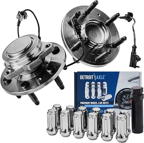 Detroit Axle - Kit de bujes de rodamiento de rueda delantera 2WD para Chevy Silverado GMC Sierra Yukon XL 1500 Tahoe Avalanche Cadillac Escalade ESV disponible en Yaxa El Salvador