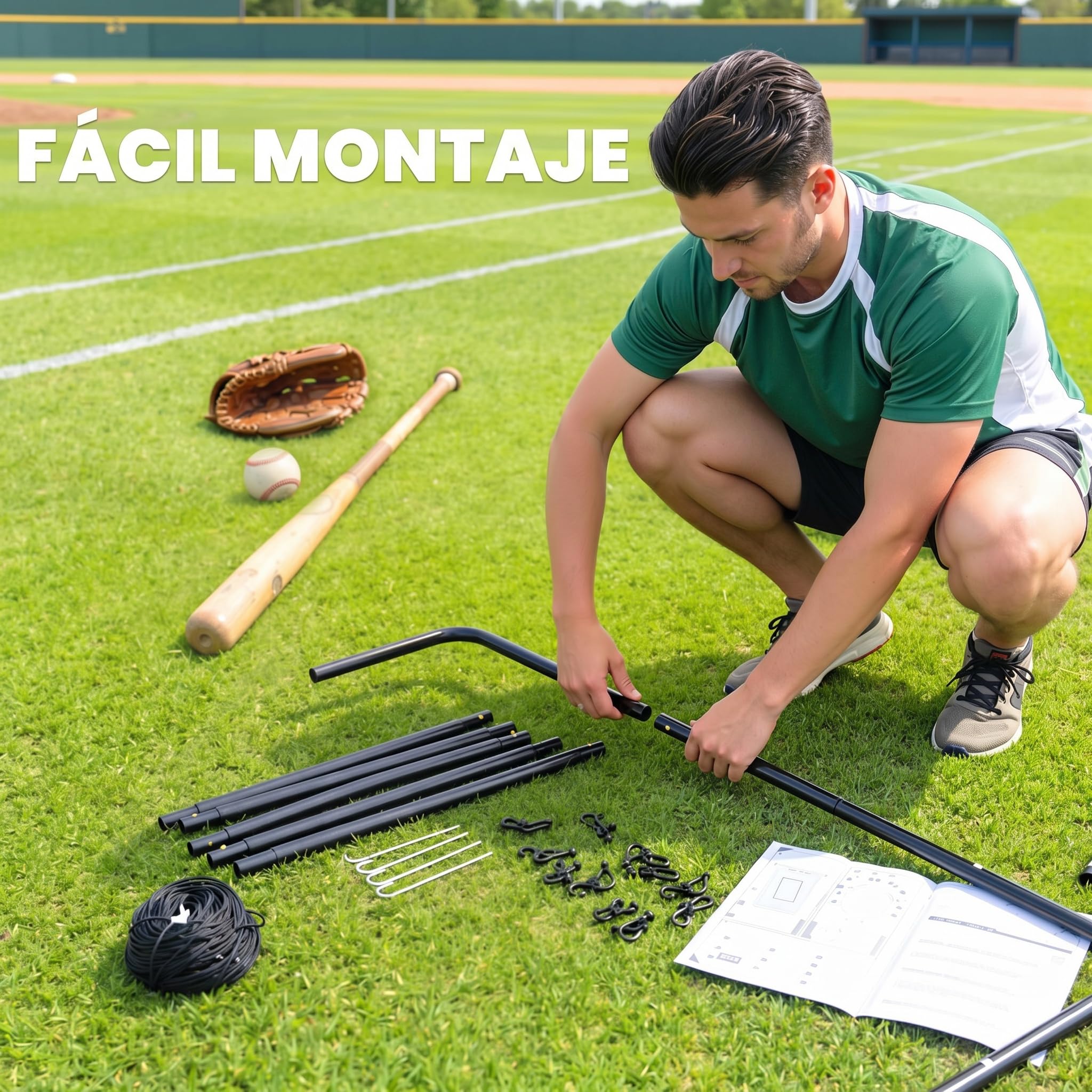 HOMCOM Red de Béisbol Red de Práctica de Béisbol y Softbol con Marco Metálico y Ganchos para Entrenamiento de Fútbol Tenis 123x90x174 cm Negro