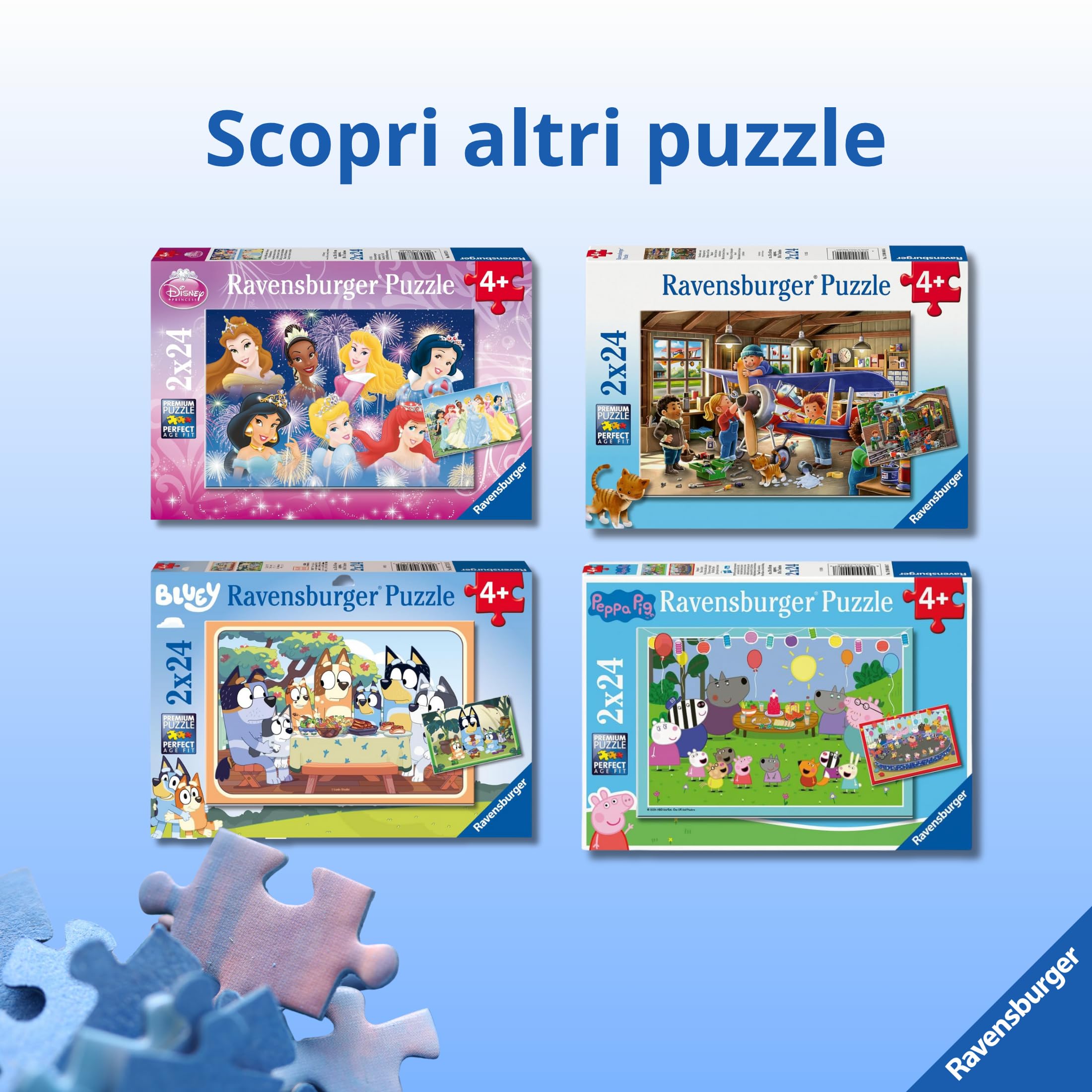 Ravensburger - Puzzles Marvel Spiderman 4 Pack | Puzzle Bambini 5 Anni