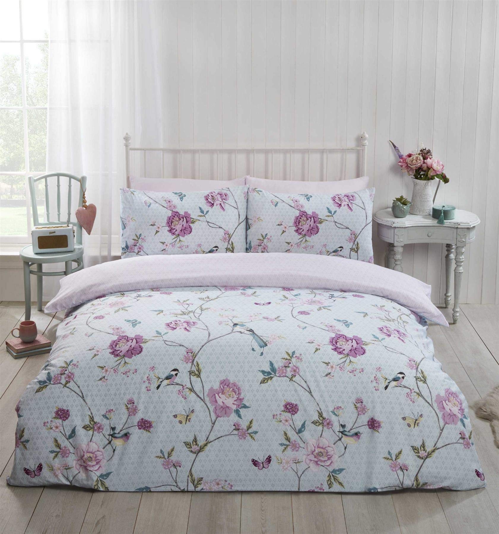 Rapport Home Furnishings, Polycotton, Blue, Single, TRANQU-SING-DEGG