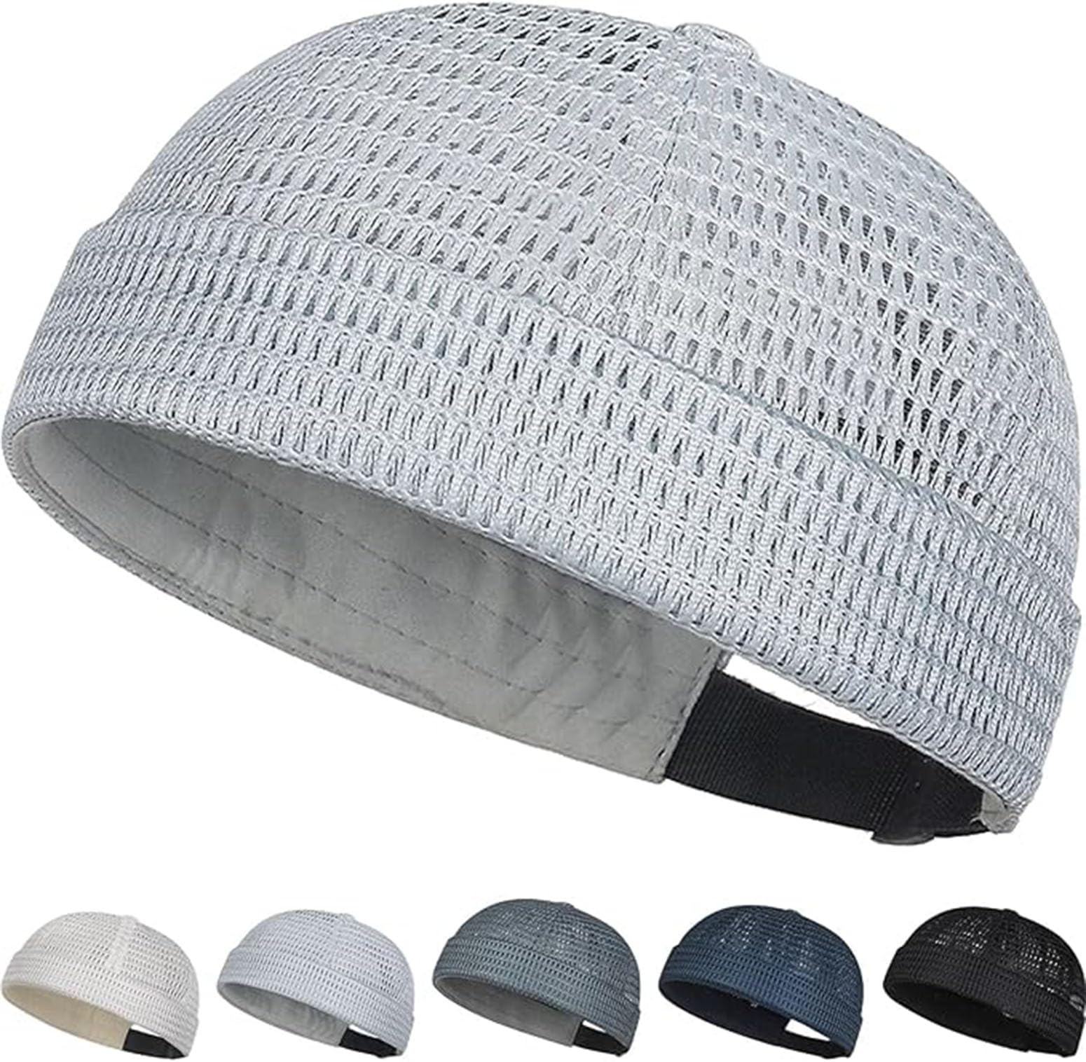 Tyiiplus Men’s Breathable Brimless Docker Hat – Lightweight Summer Mesh Skull Cap for Outdoor, Fishing, Hiking, Travel — view 6