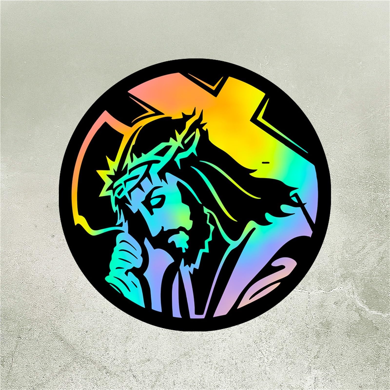 HAfgDJ 1pc Waterproof Sticker for Motorcycle Helmet, Fuel Tank Car Window
