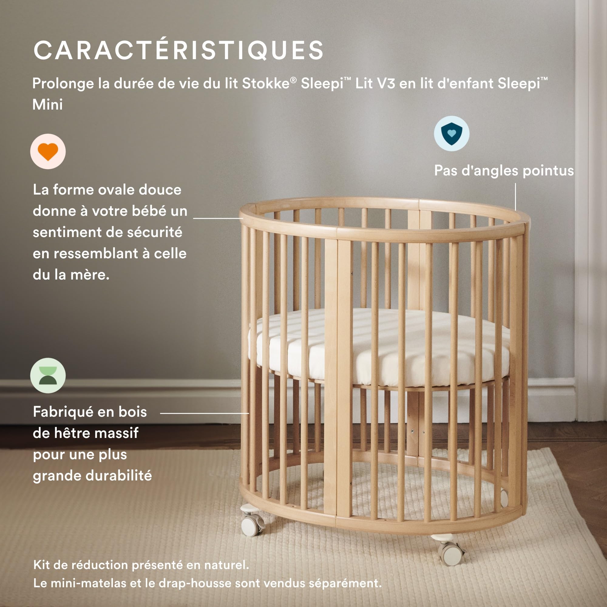 Stokke Sleepi V3 Size Reduction Kit, White