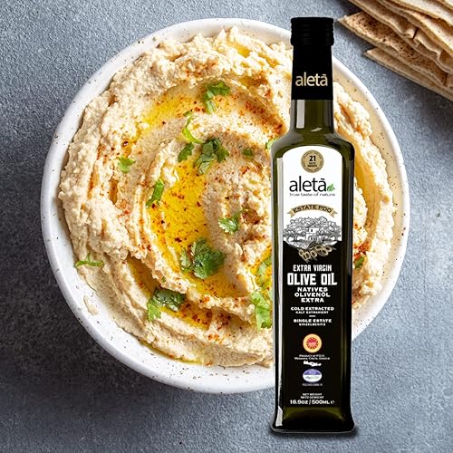 Miniatura 3 de Aleta Farms aceite de oliva virgen extra griego Estate certificado DOP Messara Grecia First Cold Press Phenol Rich Keto Paleo Diet sin filtrar y sin