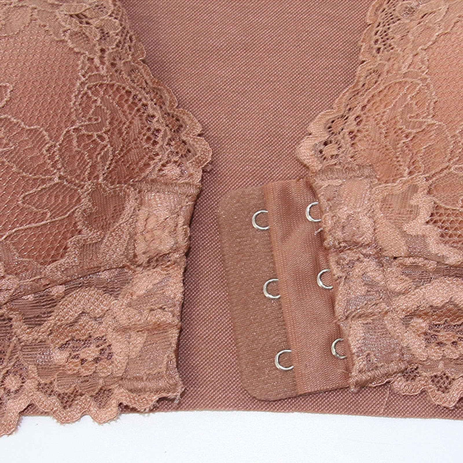 Lot de 3 Soutiens-Gorge Confort sans Couture, Gorge avec Fermeture Avant sans Armature Confort Emboitant en Dentelle sous-vêtements