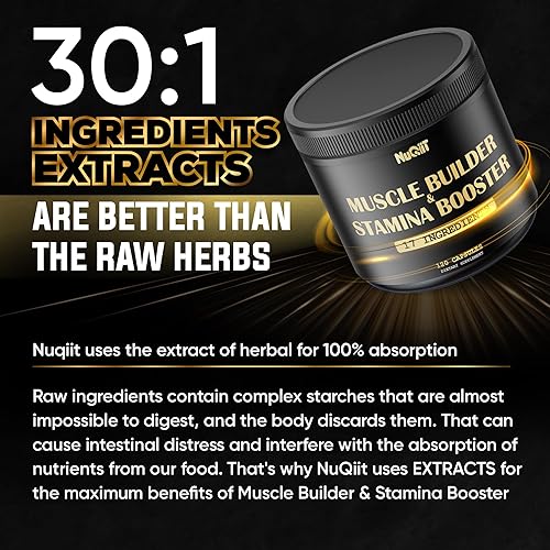 Miniatura 5 de Suplemento de constructor muscular con monohidrato de creatina, 500 mg de raíz de Tongkat Ali de 3000 mg y más, apoya la fuerza, la resistencia y la