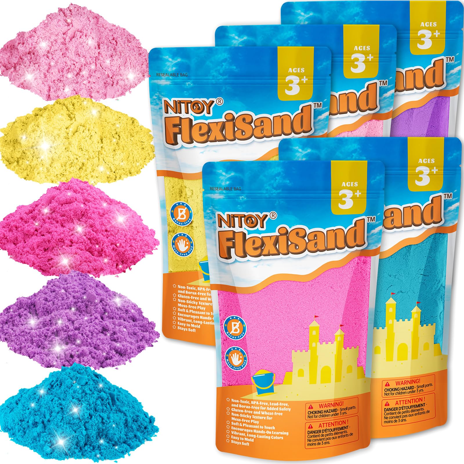 NiToy Play Sand (5 kg, różowe odcienie)