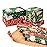 RUSPEPA Kraft Wrapping Paper Rolls - 17 inches x 10 feet per Roll, Total of 4 Rolls, Santa Claus, Snowflake and Christmas Tree Design