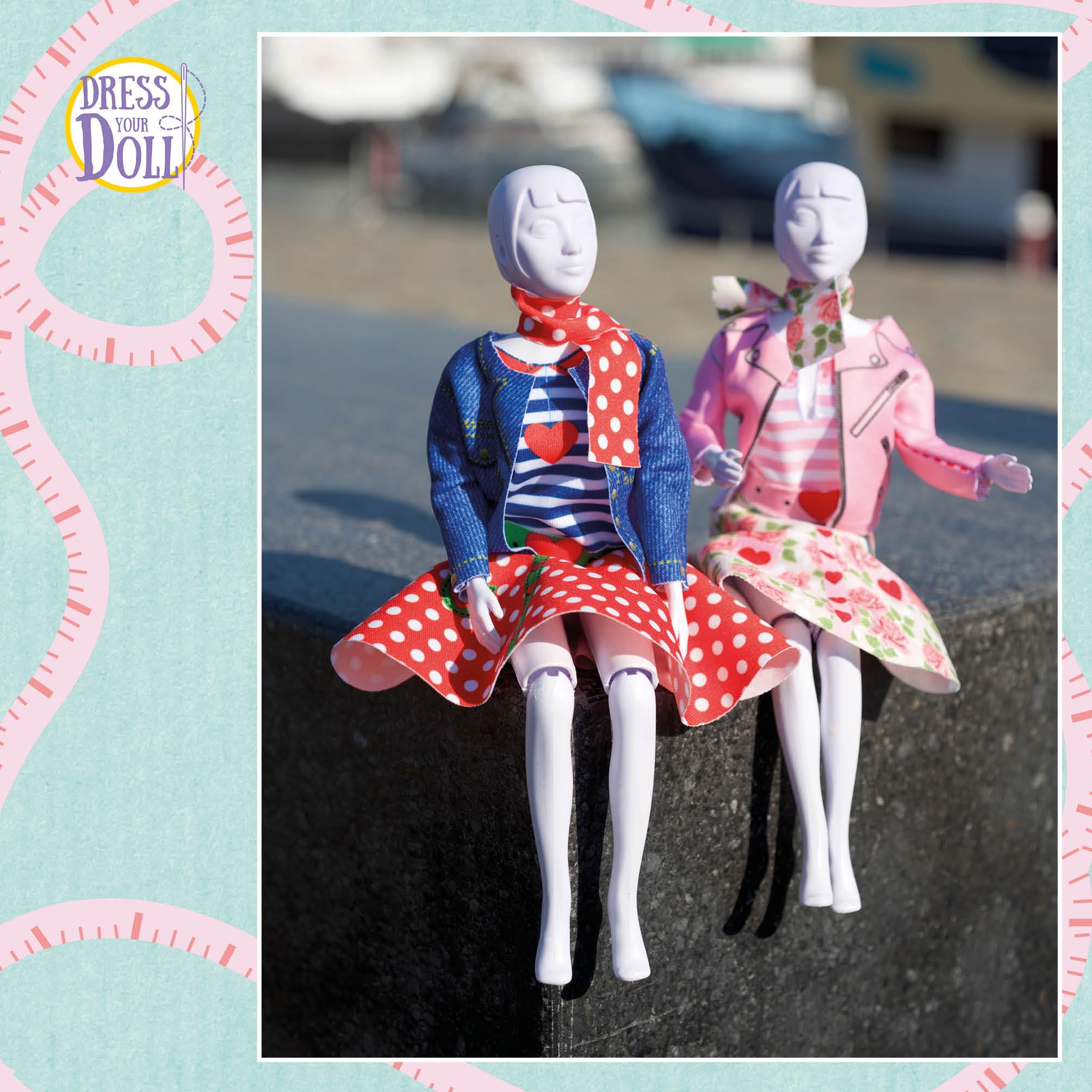 Kit Diseño Moda Niñas Tela Patrones Kit De Costura 600+ Piezas- Kit De Diseño De Moda Para Niñas Con 5 Maniquíes, Kit De Manualidades, Juguetes De Juguetes Mi Alegria Vestidos Para Muñecas Manualidades