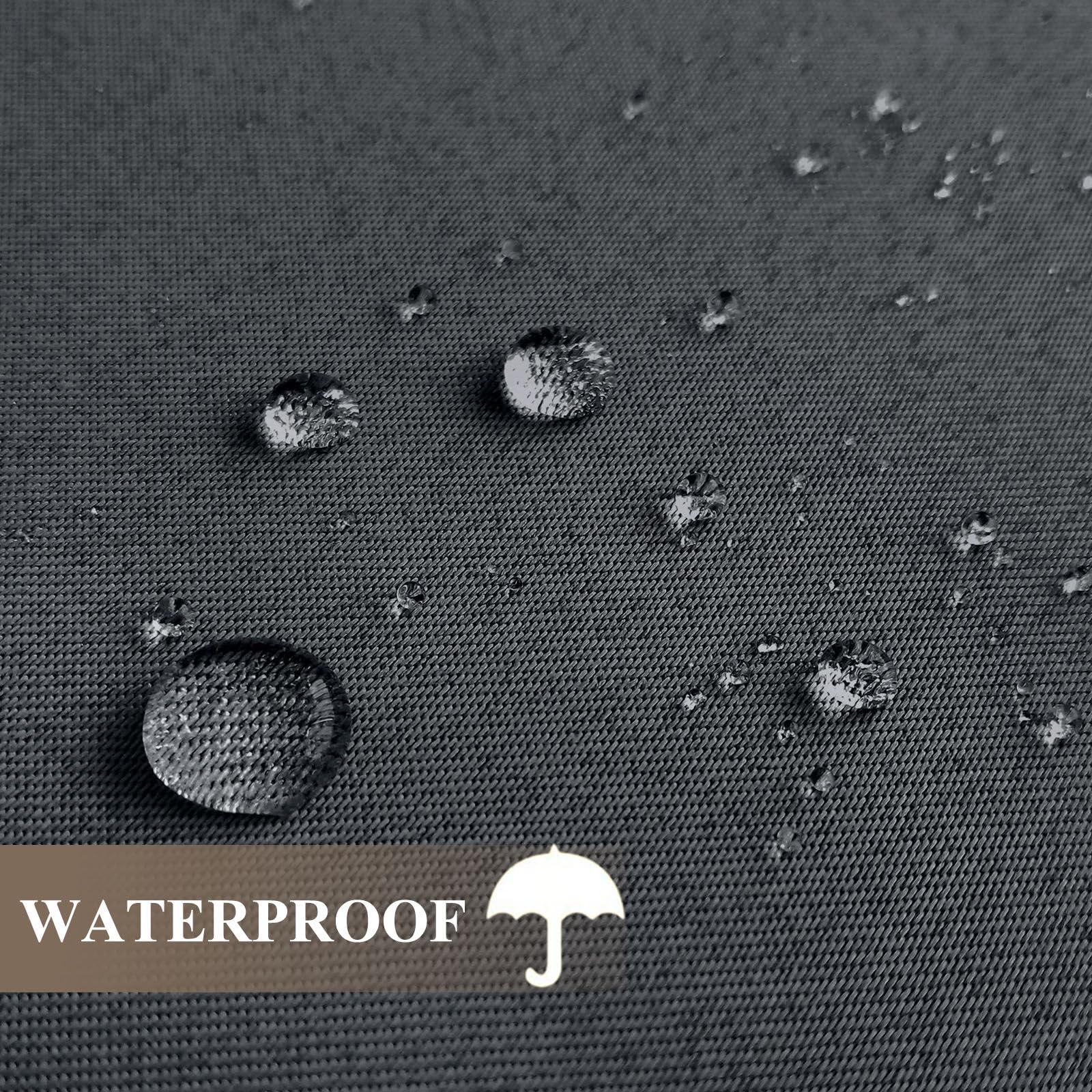 Hiseng Rideaux Extérieur Imperméable, 2 Pièces Rideau Isolant Occultant Thermique avec Oeillet pour Jardin Pergola Cabane Tonnelle Terrasse (Bordeaux,132x182cm)