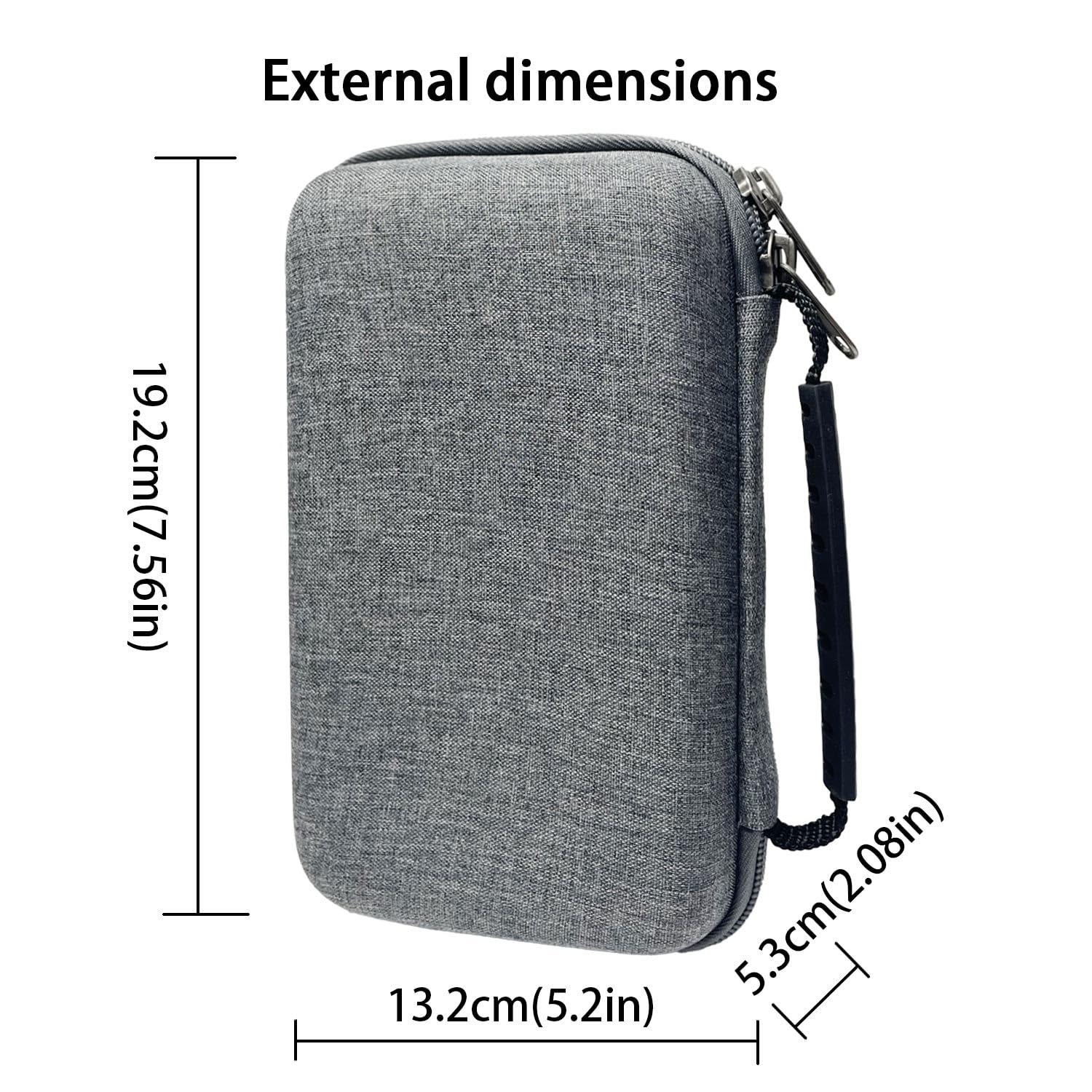TRIPHKAR Custodia Protettiva Rigida Borsa per Game Boy Classic, 3DS XL, 3DS LL Console, Hard Disk 3.5 Inch Interno, Power Bank e Accessori (Solo Case)