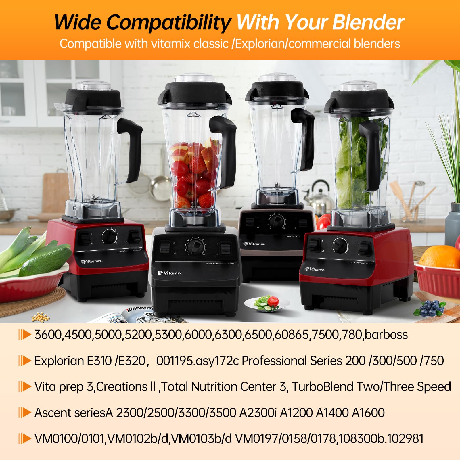 Mixer-Krug 1,8l Für Vitamix Classic - Ersatzbecher Für 4500, 5000, 5200, 6300