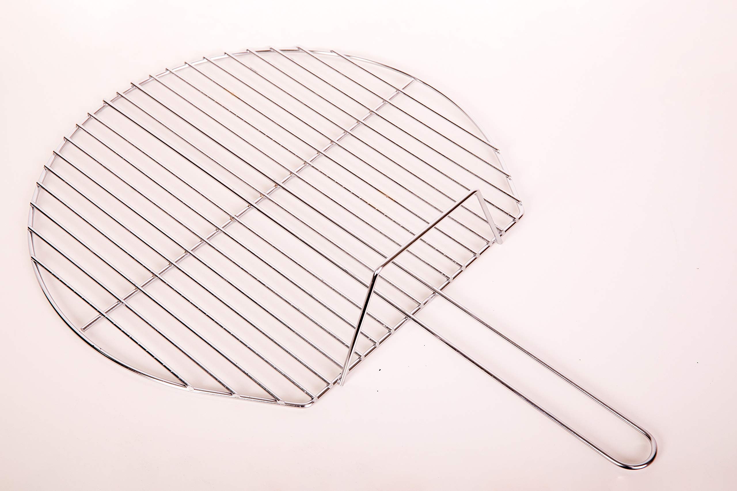 BRICOMIRAS Barbacoa Redonda LEÑA Y CARBÓN 50 CENTÍMETROS con Soporte para PAELLERA Ideal Camping Y Playa