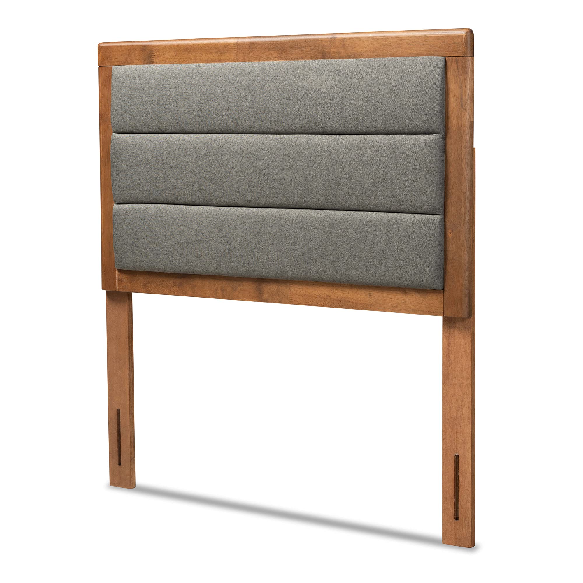 Baxton StudioDexter Headboards, Twin, Dark Grey/Walnut Brown