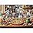 TangMosaic Funny Dog Pizza Jigsaw Puzzle, 1000 Piece Puzzle for Adults, Food Kitchen Puzzles, Animal Pet Lover Challenging Puzzles, Interlock Perfectly No Dust, Gift for Christmas Valentine Easter
