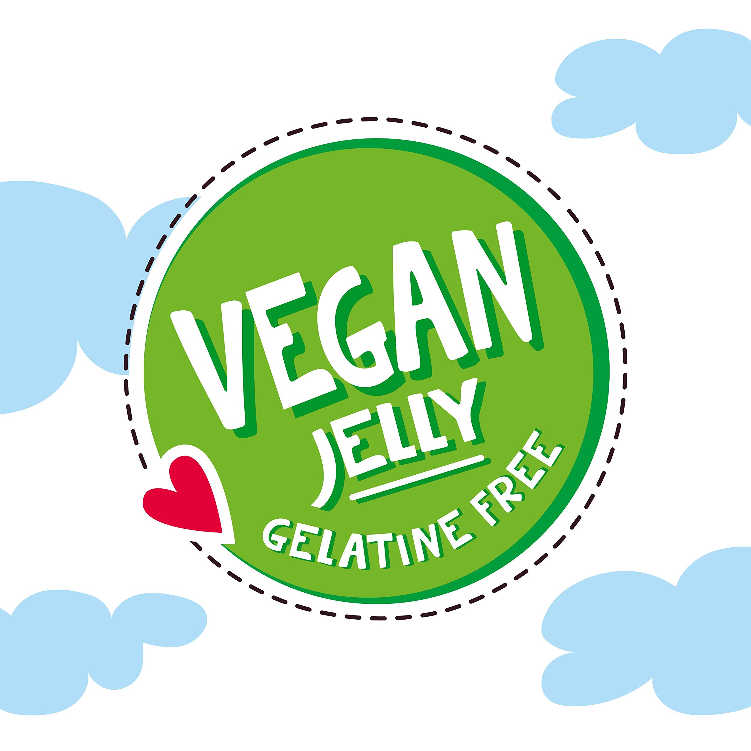 Fruittella sour snakes vegan tropical fruit, lemon, apple and