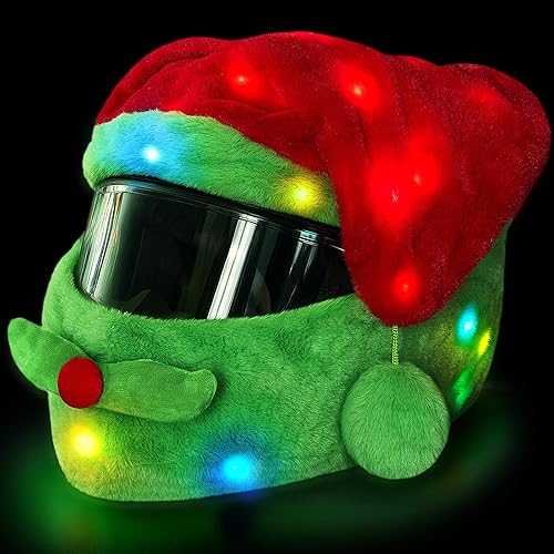 Funda extragrande para casco de motocicleta de Halloween, decoración de sombrero de calabaza iluminada, 18.78 x 15.75 pulgadas, funda de casco