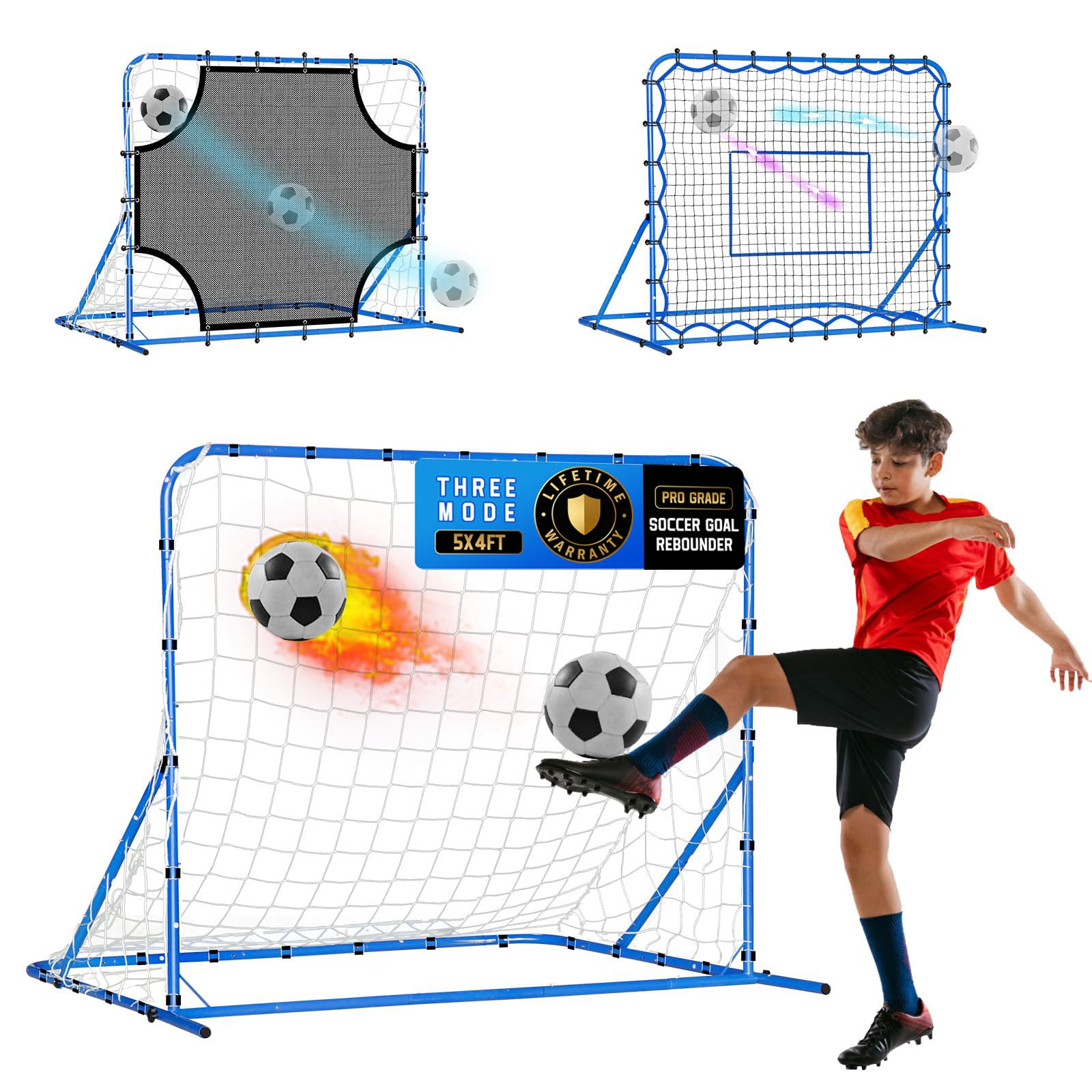 Soccer Baseball Rebounder Soccer Goal Net, Volleyball Rebound Pitchback Net