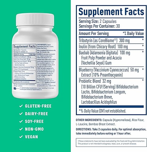 Miniatura 2 de NativePath Complete Synbiotic - Pre, Pro y Postbiótico 3 en 1 para salud intestinal y apoyo digestivo - 10 mil millones de UFC, 30 porciones