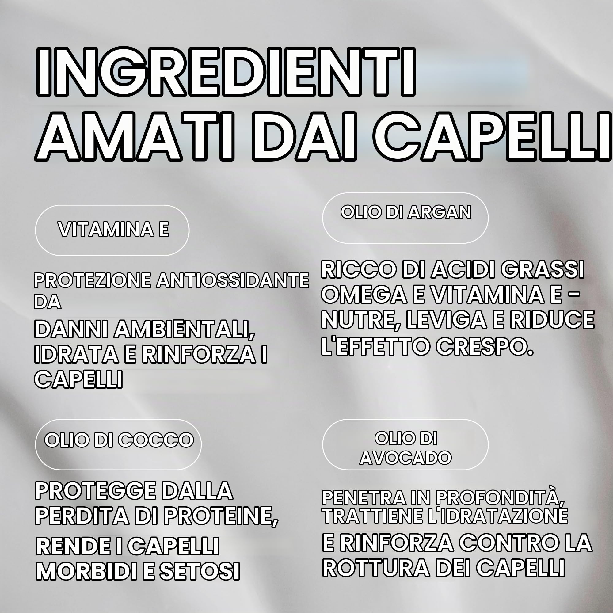 POMÉLO + CO. Set Repair Vanilla 4 Pezzi - capelli secchi e danneggiati | shampoo conditioner maschera pre doccia e siero - per chioma lucente curata e sana quotidianamente insieme