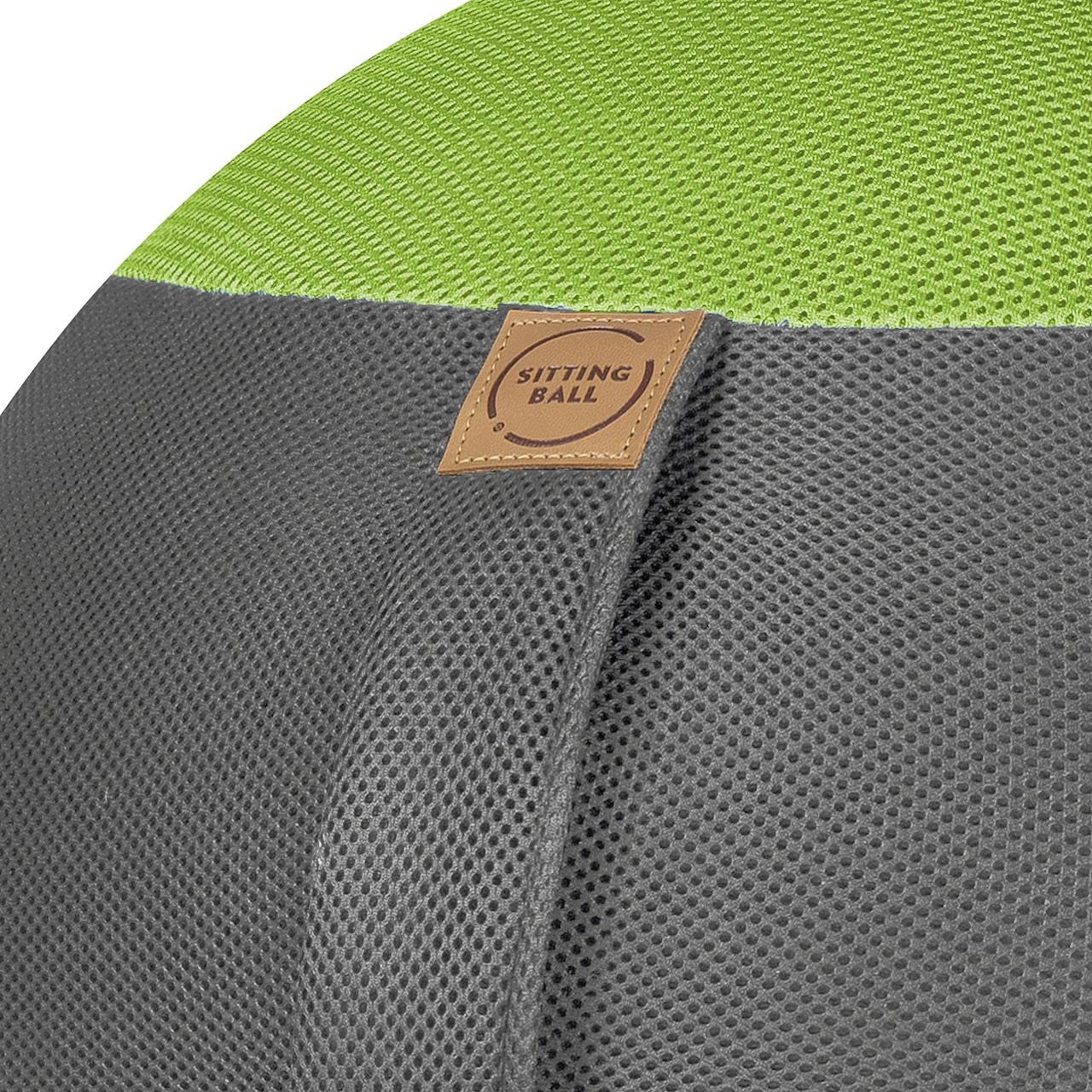 Sitting Ball Sitzball/Gymnastikball MESH Tennis in grün