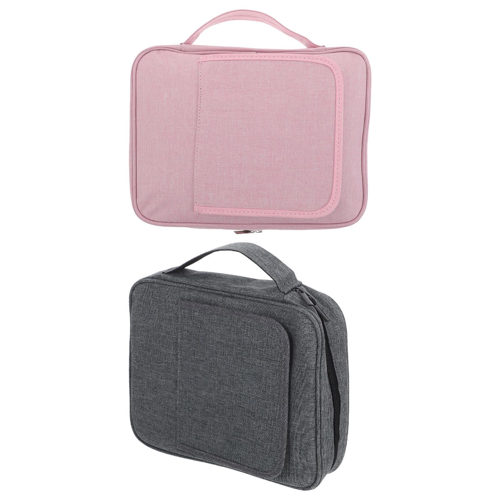 2 Piezas Estuche Protector para Libro con Asa y Soporte, Poliéster