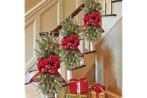 Cordless Prelit Stairway Christmas Swag Trim