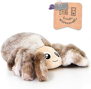 Heatable & Coolable Lying Spider Stuffed Animal, Microwave Heating Pad for Period Cramps, Stuffed Spider Plushie Cute Plushies, Stuffed Plush Gifts for Girls & Boy