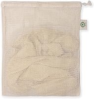 Vista 7 de Bolsas de lavandería de malla de algodón para ropa delicada, Beige