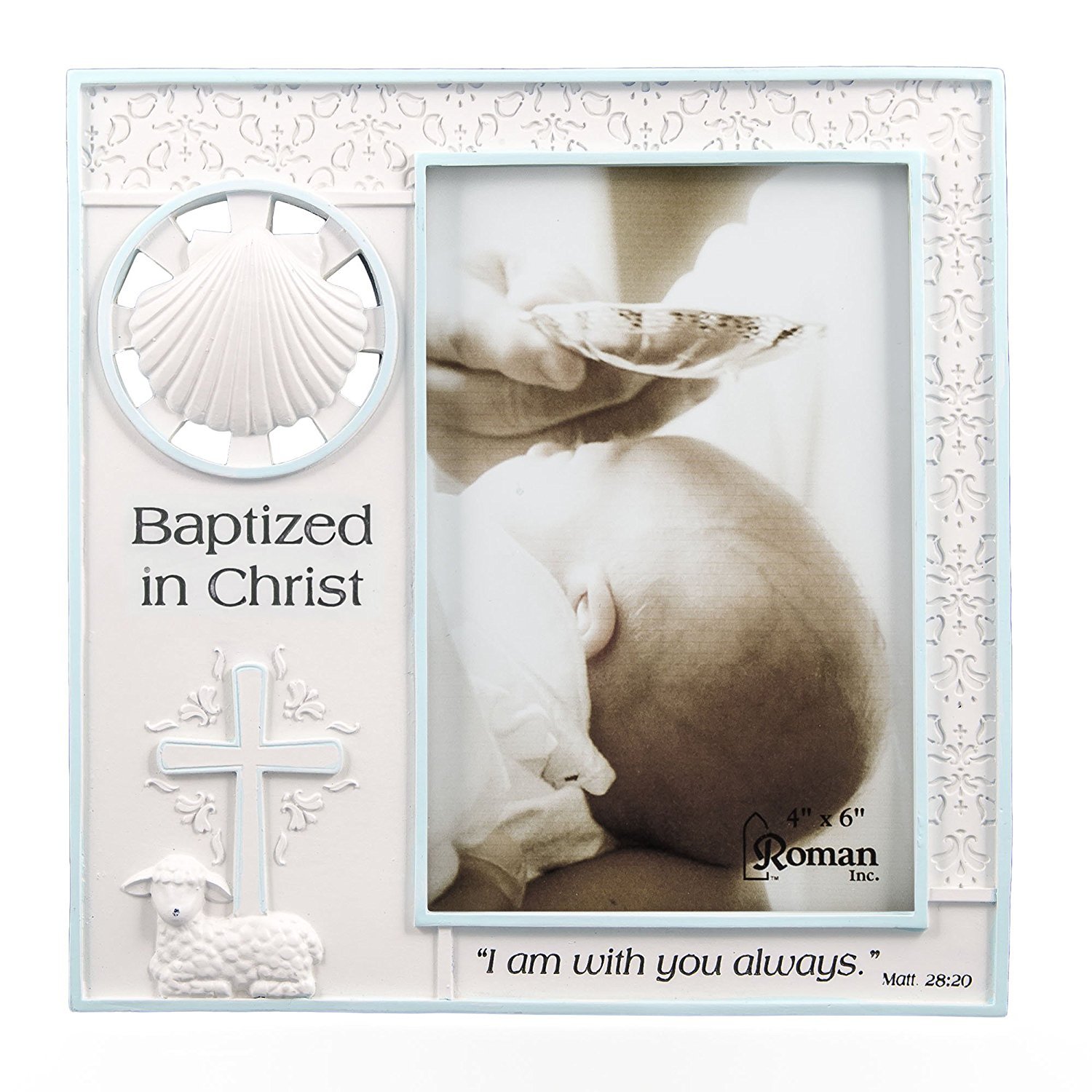 Amazon.com - Baptized in Christ Vertical 4x6 Picture Frame