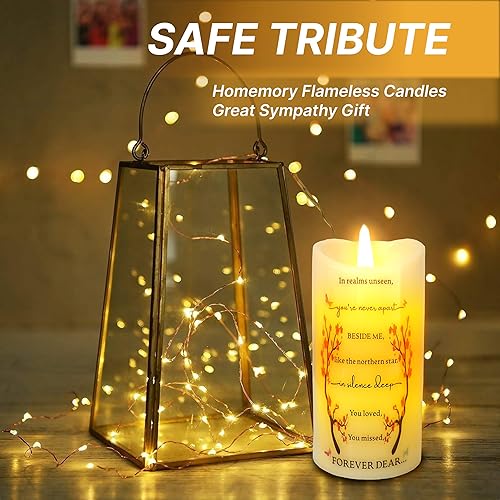 Miniatura 4 de Skywin in Loving - Velas conmemorativas para difuntos (en el reino) - Velas LED sin llama de 5.9 x 2.7 pulgadas, velas de recuerdo para pérdida,