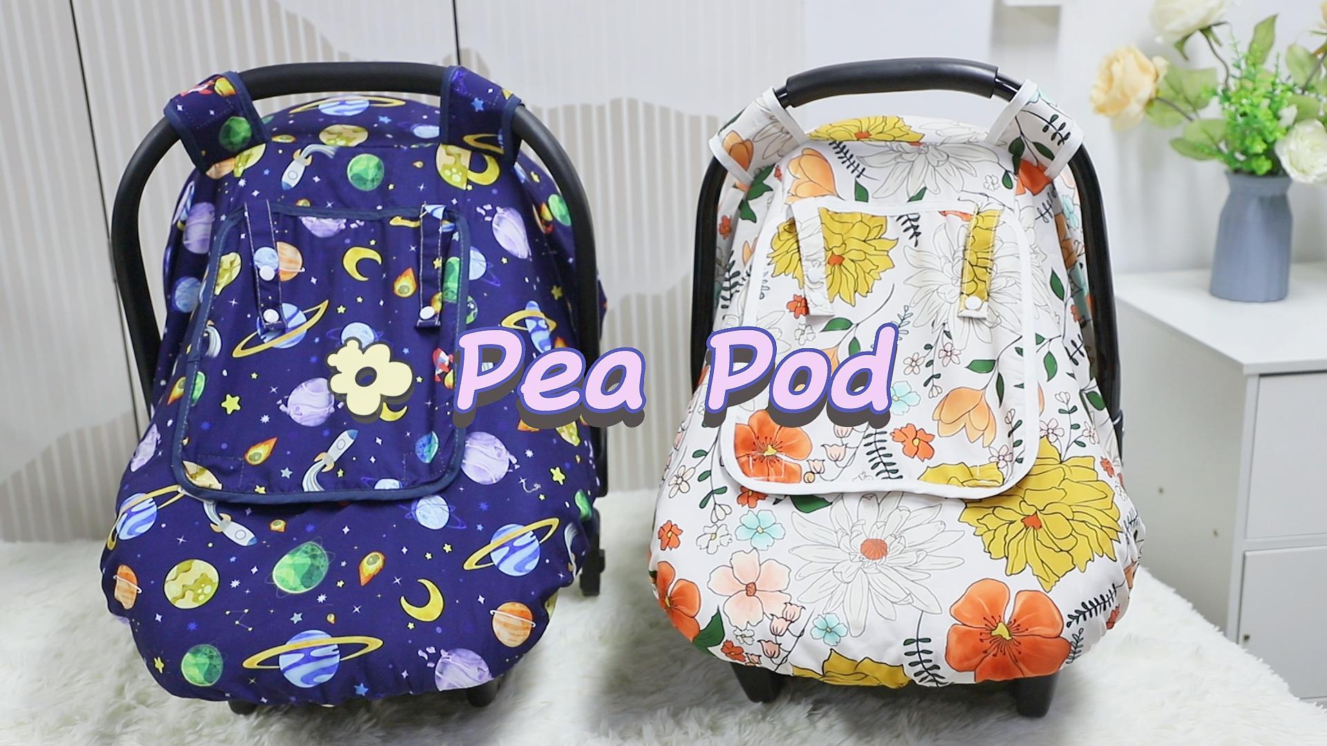 Pea Pod Floral Infant Car Seat Cover Canopy For Baby - View #12
