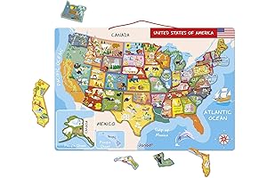 Magnetic United States States Map J05487 by Janod