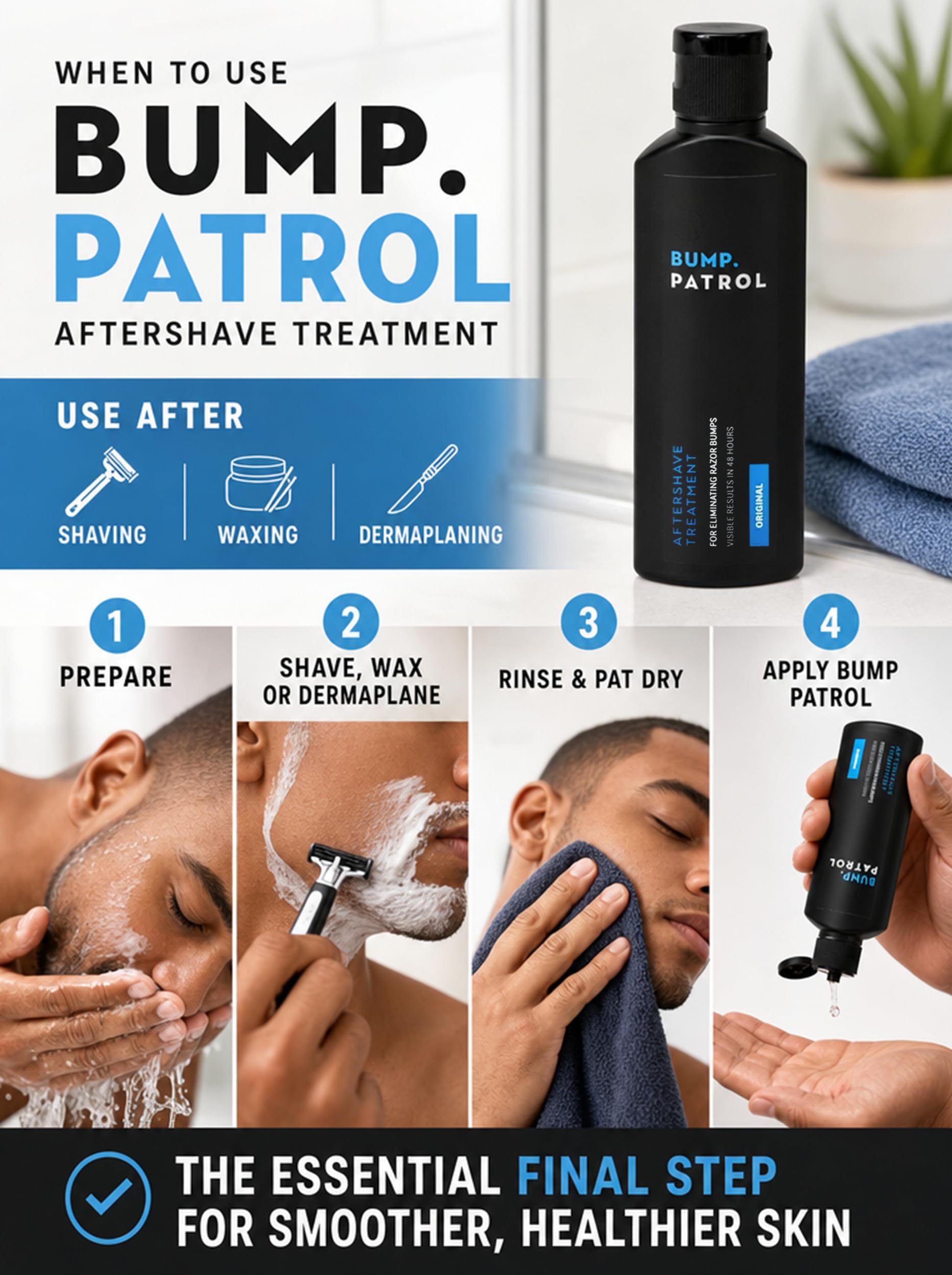 Bump Patrol After Shave 60 ml Intensive Treatment (Packung mit 2)