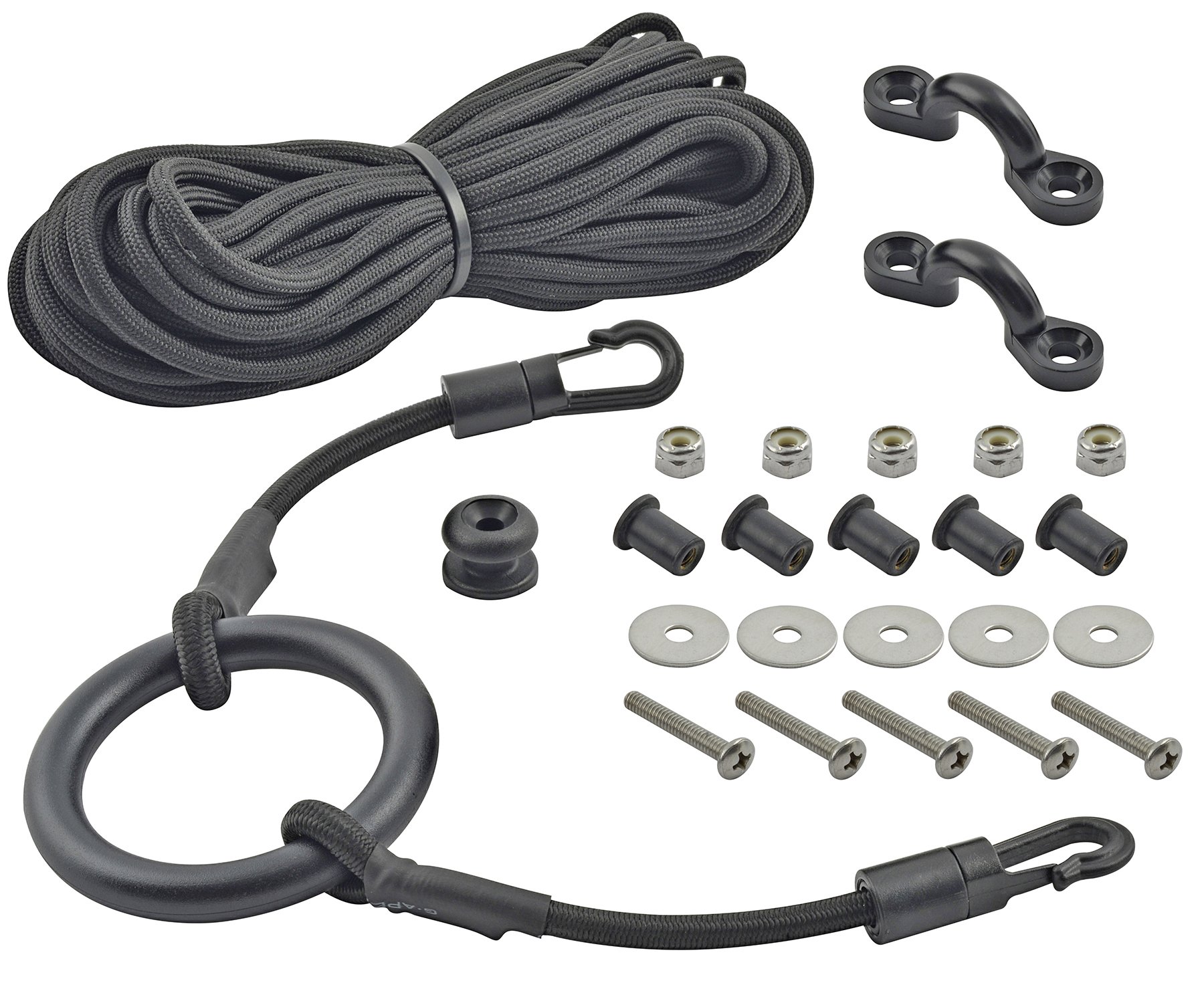PROPEL PADDLE GEAR BY SHORELINE MARINE Kayak Anchor Trolley Kit | Easy Anchor Adjustments | Fits Up to 16 ft. Kayaks | Easy to Install | Hardware Included | Boating Accessory