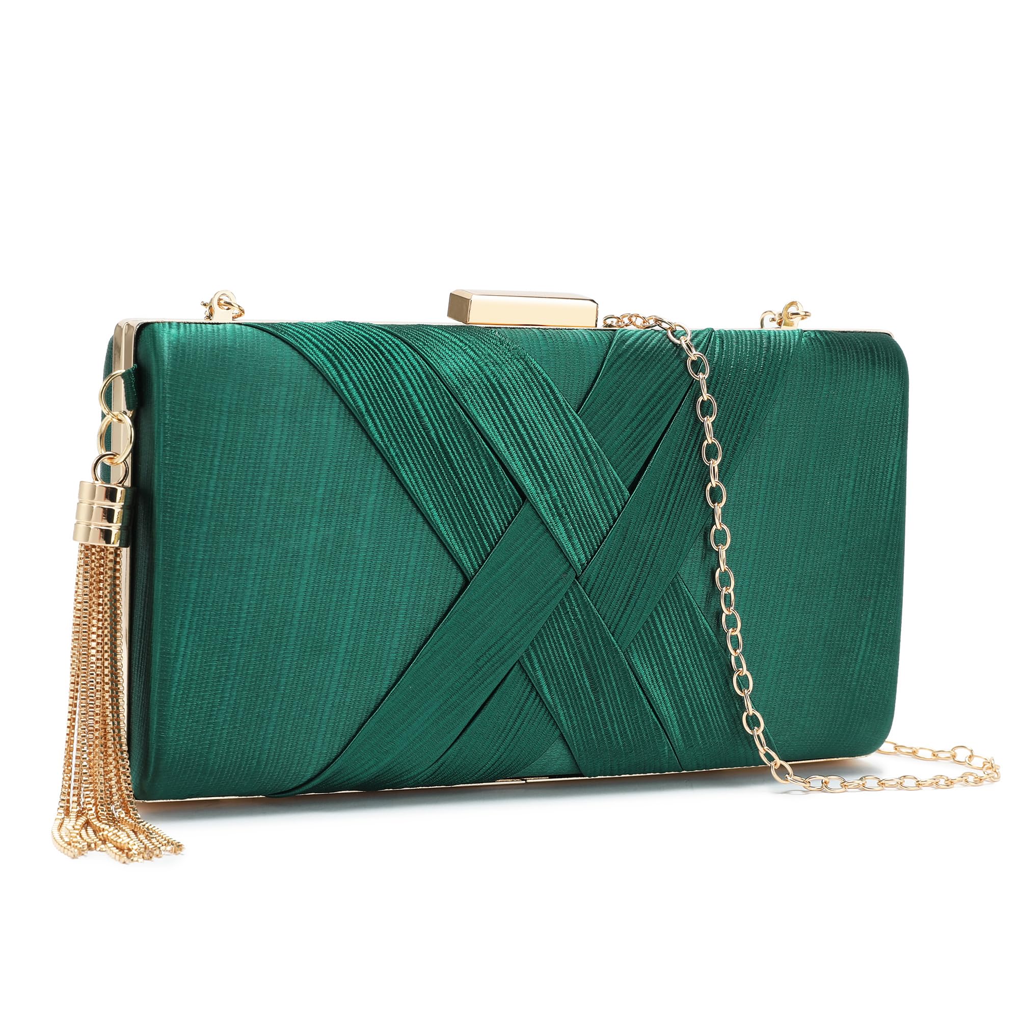 Evening Clutch Bag Solid Color Classic Shoulder Bag Bridesmaid Bag Formal Handbag Suitable for Wedding/Prom/Black Tie Events