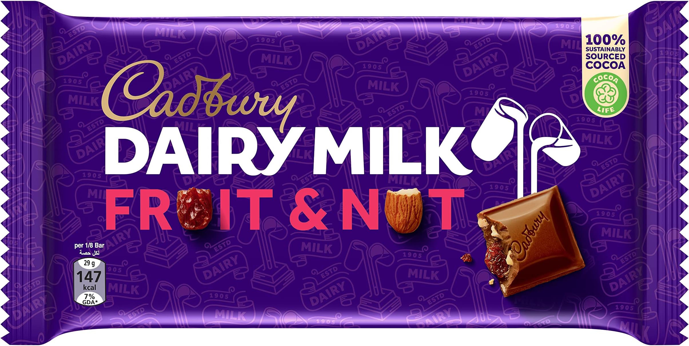 Dairy Milk Fruit & Nut Bars 230g